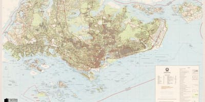 வரைபடத்தை சிங்கப்பூர் topographic